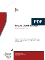 Bacula Cloud Backup: Bacula Systems White Paper