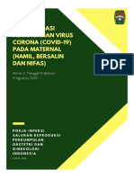 Rekomendasi Penanganan Infeksi Virus Corona (Covid-19) Pada Maternal (Hamil, Bersalin Dan Nifas)