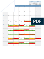 Calendar view of March, April and May 2022