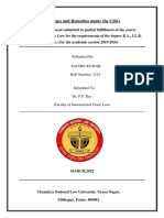 Damages and Remedies Under The CISG: Submitted By: Sachin Kumar Roll Number: 2145