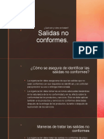 Cómo identificar y tratar salidas no conformes (SNC