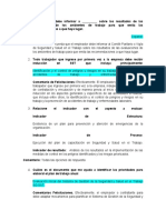 Prueba de Conocimiento - Preguntas Sobre Planificacion Del SG-SST