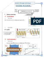 Mecanisme de Transformation de Mouvement Systeme Vis Ecrou