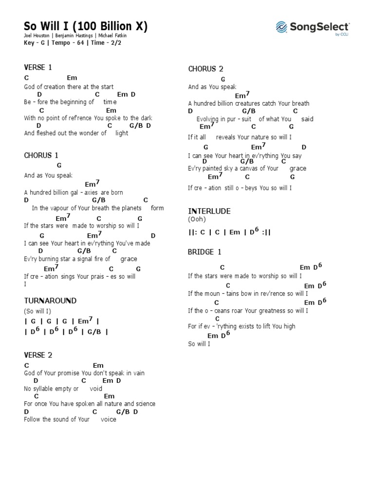 So Will I 100 Billion X G | PDF