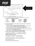 Soluble Insoluble 6. Ca (NO 3. K Soluble Soluble: Follow This Format For Question B, C and D