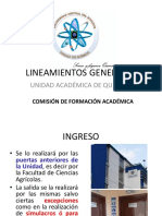 Lineamientos de laboratorio de química