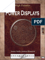 d20 DreamScarred Press High Psionics - Power Displays Expanded