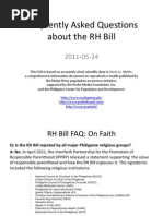Download Frequently Asked Questions on the RH Bill by Mulat Pinoy-Kabataan News Network SN56627729 doc pdf