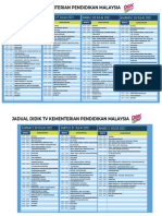 Jadual Harian DidikTV KPM 26 Julai - 1 Ogos 2021