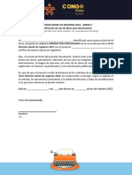 Anexo C (Documental) - Certificación de Uso de Obras Para Documental