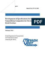 Development of Specifications For Engineered Cementitious Composites