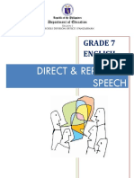 Direct & Reported Speech: Grade 7 English