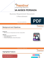 PT Mega Akses Persada: Business Requirement Document E-Recruitment
