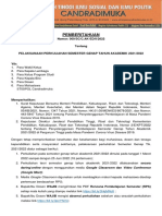 Surat Edaran Perkuliahan SMT Genap Ta.2021-2022