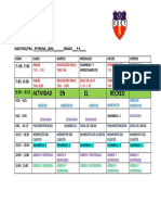 Horario de Clases P 6 2019