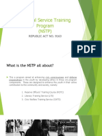 National Service Training Program: (NSTP)
