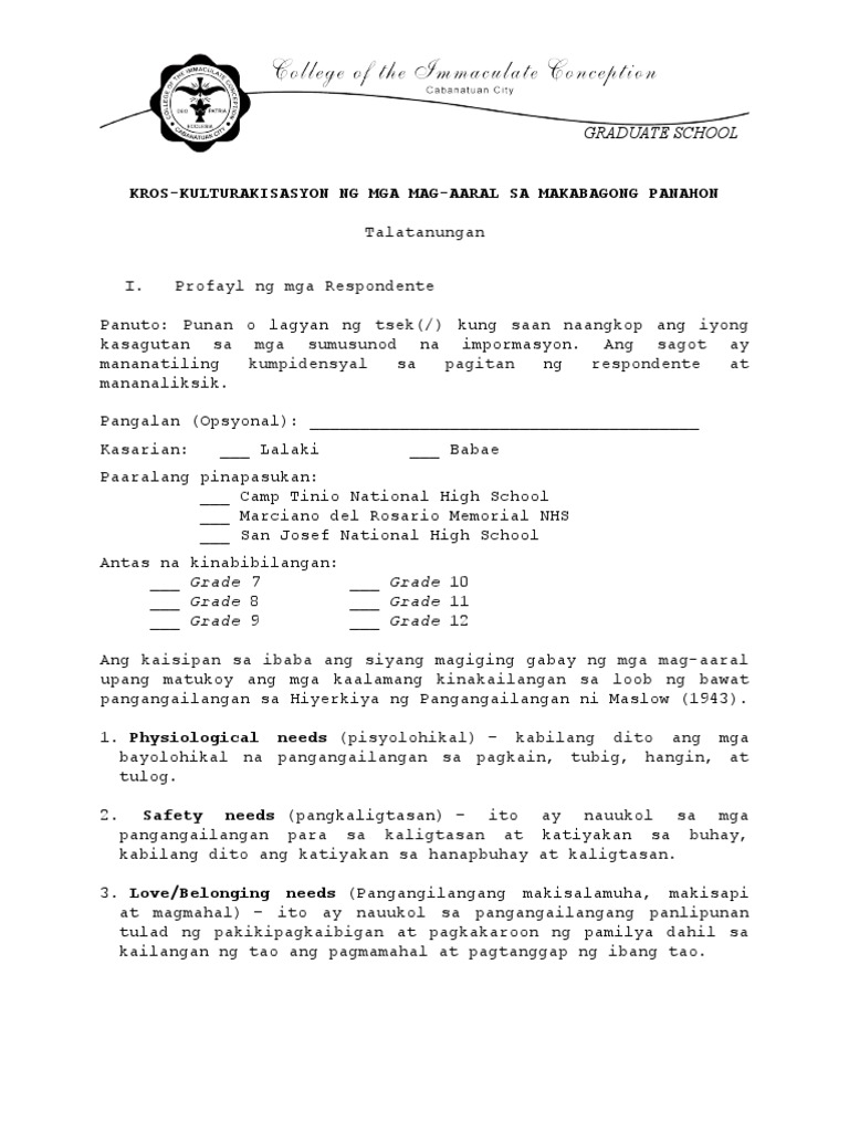 Talatanungan | PDF