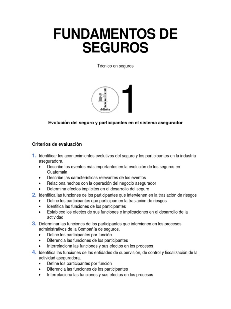 Fundamentos del Seguro y su Evolución | PDF | Seguro | Reaseguro