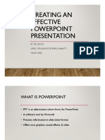 How To Create An Effective PowerPoint Presentation
