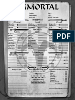 Immortal the Gathering Dark Ages Character Sheet (Elder Variant)