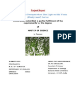 Effect of Different Photoperiods of Blue Light On Silk Worm (Bombyx Mori) Larvae