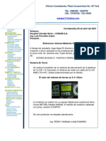 Inf. Certificado de Sistema de Aterramiento