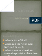Act of God in Tort Law