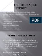 Fixed Shops-Large Stores