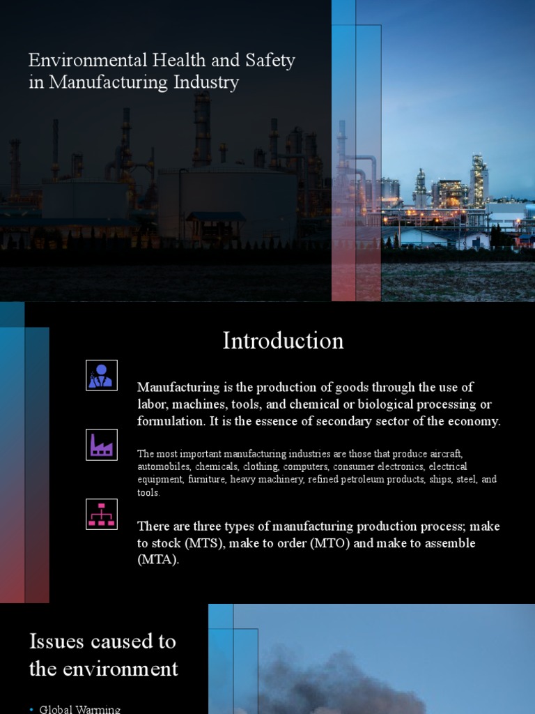Environmental Health in Manufacturing | PDF | Occupational Safety And ...