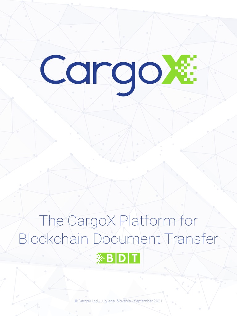 CargoX Bluepaper September 2021 PDF