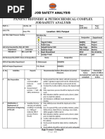 69.JSA Loading & Unloading Material | PDF | Risk Assessment | Hazards