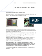 Calibracion de Indicador Metrology BP Duo Ok