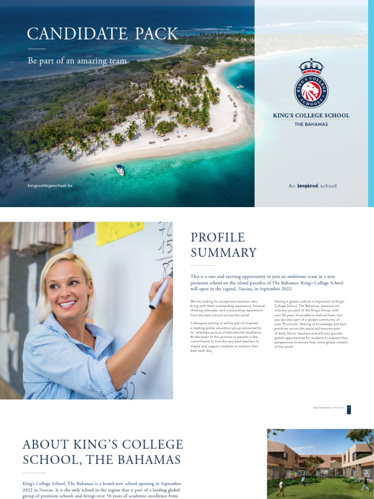 Candidate Pack: Be Part of An Amazing Team | PDF | Teachers | Curriculum