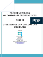 Notebook On Corporate Criminal Laws - Part III - Look-Out Circulars