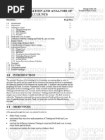 Unit 1 Preparation and Analysis of Final Accounts: Structure Page Nos