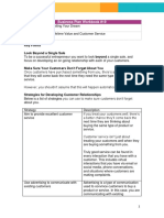 Key Points Look Beyond A Single Sale: Business Plan Workbook #19