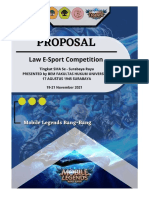 Proposal Law E-Sport BEM FH Untag Surabaya 2021
