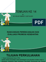 Rancangan Perencanaan Dan Evaluasi Promosi Kesehatan