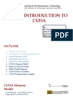 It301: Introduction To Cuda: By, Ms. Thanmayee Adhoc Faculty, Department of IT, NITK, Surathkal