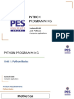 Python Programming: Santosh S Katti Asst. Professor