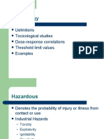 Toxicology: Definitions Toxicological Studies Dose-Response Correlations Threshold Limit Values Examples