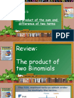 9-Lesson-2.1-D The Product of The Sum and Difference of Two Terms