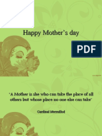 A tribute to mothers on their special day