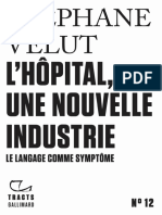LHôpital, Une Nouvelle Industrie by Stéphane Velut (Velut, Stéphane)