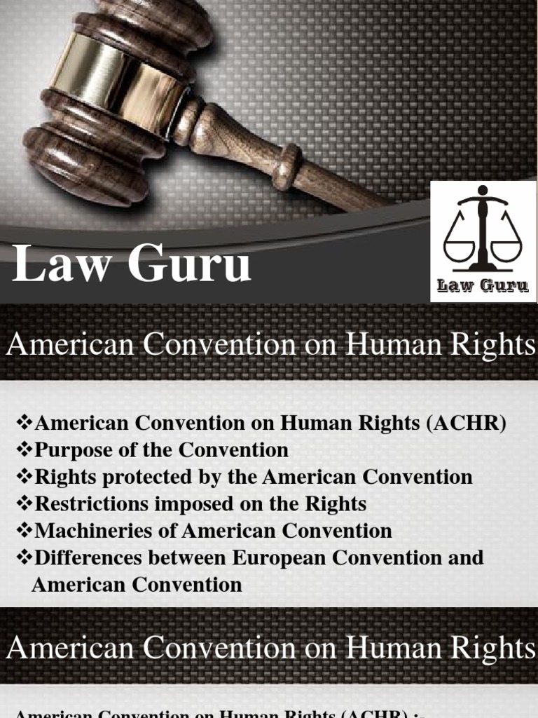 Overview of the American Human Rights Convention | PDF | Human Rights ...