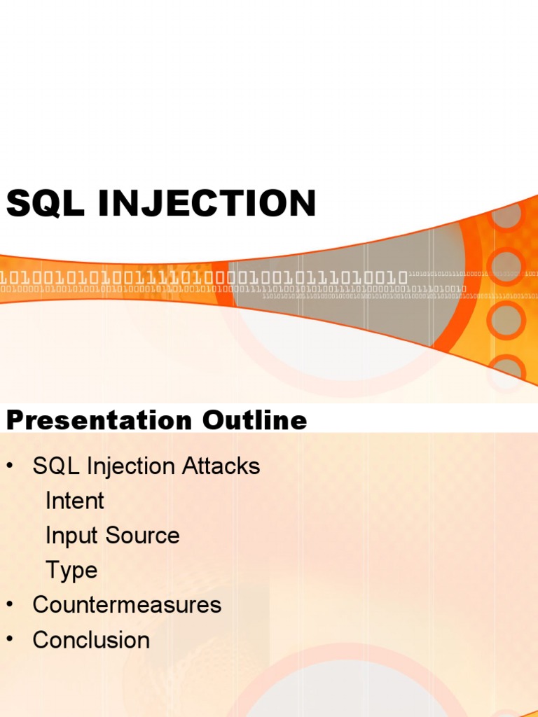 SQL Injection | PDF | Cyberwarfare | Computer Data