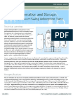 Oxygen Generation and Storage:: Pressure/Vacuum Swing Adsorption Plant