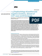 Psychophysiology of Positive and Negative Emotions, Dataset of 1157 Cases and 8 Biosignals