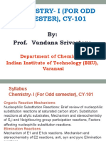 Chemistry-I (For Odd SEMESTER), CY-101: By: Prof. Vandana Srivastava