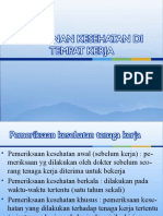 Pelayanan Kesehatan Di Tempat Kerja